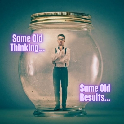 Same old thinking…same old results…could be time for a mindset coach or therapist who mindset coaching is for and when therapy is the better choice
